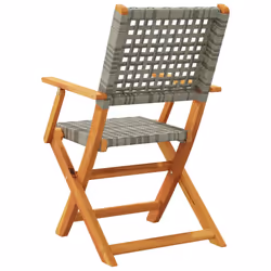 VidaXL 3214561 chaise d'extérieur Terrace Siège rembourré Bois d'acacia, Polyuréthane Gris - Vue supplémentaire 6