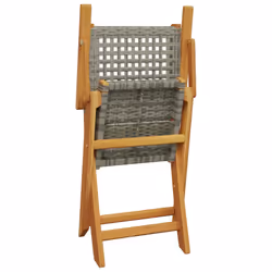 VidaXL 3214561 chaise d'extérieur Terrace Siège rembourré Bois d'acacia, Polyuréthane Gris - Vue supplémentaire 7
