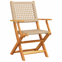 VidaXL 3214562 chaise d'extérieur Terrace Siège rembourré Bois d'acacia, Polyuréthane Beige - Vue supplémentaire 4