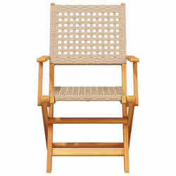 VidaXL 3214562 chaise d'extérieur Terrace Siège rembourré Bois d'acacia, Polyuréthane Beige - Vue supplémentaire 5
