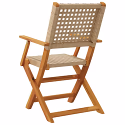 VidaXL 3214562 chaise d'extérieur Terrace Siège rembourré Bois d'acacia, Polyuréthane Beige - Vue supplémentaire 7