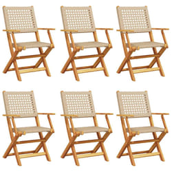 VidaXL 3214564 chaise d'extérieur Terrace Siège rembourré Bois d'acacia, Polyuréthane Beige