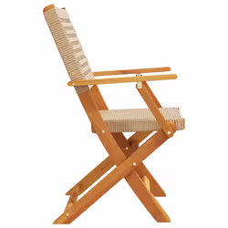 VidaXL 3214564 chaise d'extérieur Terrace Siège rembourré Bois d'acacia, Polyuréthane Beige - Vue supplémentaire 5