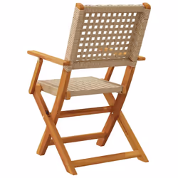 VidaXL 3214564 chaise d'extérieur Terrace Siège rembourré Bois d'acacia, Polyuréthane Beige - Vue supplémentaire 6