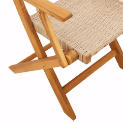 VidaXL 3214564 chaise d'extérieur Terrace Siège rembourré Bois d'acacia, Polyuréthane Beige - Vue supplémentaire 8