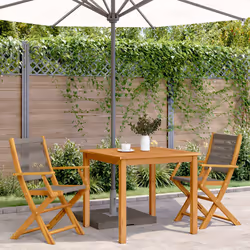 VidaXL 3214569 chaise d'extérieur Terrace Siège rembourré Bois d'acacia, Polypropylène (PP) Gris - Vue supplémentaire 3