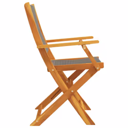 VidaXL 3214570 chaise d'extérieur Terrace Siège rembourré Bois d'acacia, Polypropylène (PP) Gris - Vue supplémentaire 6