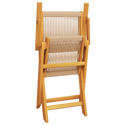 VidaXL 3214571 chaise d'extérieur Terrace Siège rembourré Bois d'acacia, Polypropylène (PP) Beige - Vue supplémentaire 8