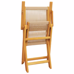 VidaXL 3214573 chaise d'extérieur Terrace Siège rembourré Bois d'acacia, Polypropylène (PP) Beige - Vue supplémentaire 7