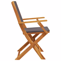 VidaXL 3214577 chaise d'extérieur Terrace Siège rembourré Bois d'acacia, Polyester Anthracite - Vue supplémentaire 6