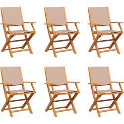 Détendez-vous et profitez de l'extérieur dans ces confortables chaises de jardin pliantes ! Robuste et stable : le bois d'aca ...