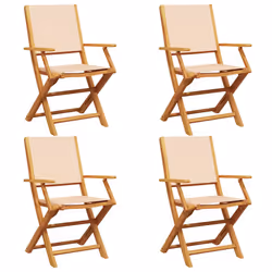 VidaXL 3214583, Terrace, Siège rembourré, Bois d'acacia, Polyester, Beige, 110 kg, 540 mm