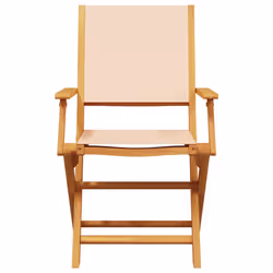 VidaXL 3214583 chaise d'extérieur Terrace Siège rembourré Bois d'acacia, Polyester Beige - Vue supplémentaire 4