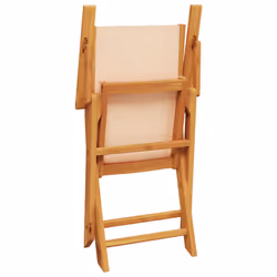VidaXL 3214583 chaise d'extérieur Terrace Siège rembourré Bois d'acacia, Polyester Beige - Vue supplémentaire 7