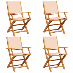 VidaXL 3214584, Terrace, Siège rembourré, Bois d'acacia, Polyester, Beige, 110 kg, 540 mm