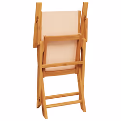 VidaXL 3214584 chaise d'extérieur Terrace Siège rembourré Bois d'acacia, Polyester Beige - Vue supplémentaire 7