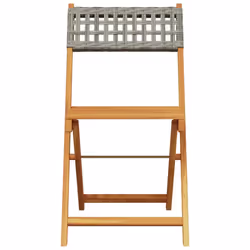 VidaXL 3214597 chaise d'extérieur Terrace Siège rembourré Bois d'acacia, Polyuréthane Gris - Vue supplémentaire 4