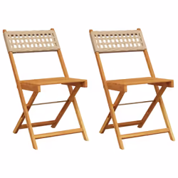 VidaXL 3214598, Terrace, Siège rembourré, Bois d'acacia, Polyuréthane, Beige, 110 kg, 410 mm