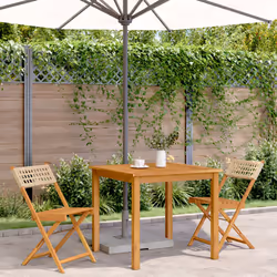 VidaXL 3214598 chaise d'extérieur Terrace Siège rembourré Bois d'acacia, Polyuréthane Beige