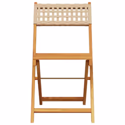 VidaXL 3214598 chaise d'extérieur Terrace Siège rembourré Bois d'acacia, Polyuréthane Beige - Vue supplémentaire 5