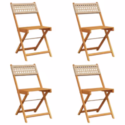 VidaXL 3214599, Terrace, Siège rembourré, Bois d'acacia, Polyuréthane, Beige, 110 kg, 410 mm