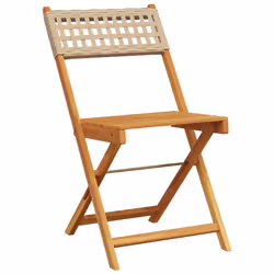 VidaXL 3214599 chaise d'extérieur Terrace Siège rembourré Bois d'acacia, Polyuréthane Beige