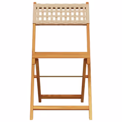 VidaXL 3214600 chaise d'extérieur Terrace Siège rembourré Bois d'acacia, Polyuréthane Beige - Vue supplémentaire 4