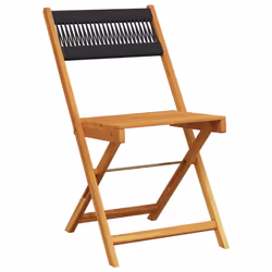 VidaXL 3214601 chaise d'extérieur Terrace Siège rembourré Bois d'acacia Noir - Vue supplémentaire 4