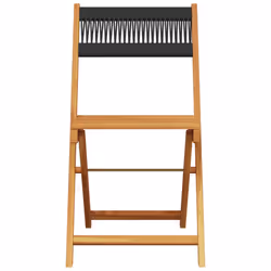 VidaXL 3214603 chaise d'extérieur Terrace Siège rembourré Bois d'acacia Noir - Vue supplémentaire 4