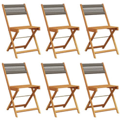 VidaXL 3214606 chaise d'extérieur Terrace Siège rembourré Bois d'acacia Gris