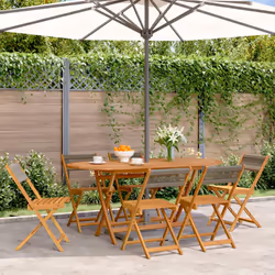 VidaXL 3214606 chaise d'extérieur Terrace Siège rembourré Bois d'acacia Gris