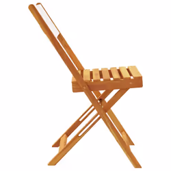 VidaXL 3214611 chaise d'extérieur Terrace Siège rembourré Bois d'acacia, Polyester Crème, Blanc - Vue supplémentaire 5