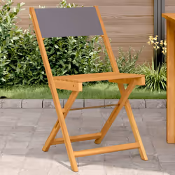 VidaXL 3214613 chaise d'extérieur Terrace Siège rembourré Bois d'acacia, Polyester Anthracite