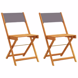 VidaXL 3214614, Terrace, Siège rembourré, Bois d'acacia, Polyester, Anthracite, 110 kg, 410 mm