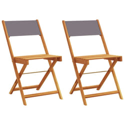 VidaXL 3214614 chaise d'extérieur Terrace Siège rembourré Bois d'acacia, Polyester Anthracite