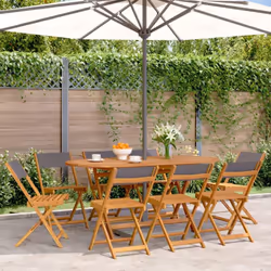 VidaXL 3214615, Terrace, Siège rembourré, Bois d'acacia, Polyester, Anthracite, 110 kg, 410 mm