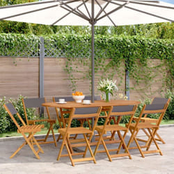 VidaXL 3214615 chaise d'extérieur Terrace Siège rembourré Bois d'acacia, Polyester Anthracite