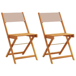 VidaXL 3214616 chaise d'extérieur Terrace Siège rembourré Bois d'acacia, Polyester Taupe