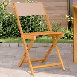 VidaXL 3214616 chaise d'extérieur Terrace Siège rembourré Bois d'acacia, Polyester Taupe