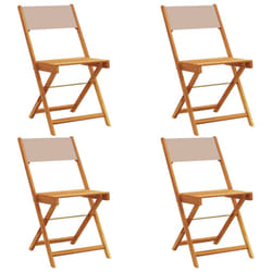 VidaXL 3214617 chaise d'extérieur Terrace Siège rembourré Bois d'acacia, Polyester Taupe