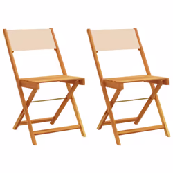 VidaXL 3214619, Terrace, Siège rembourré, Bois d'acacia, Polyester, Beige, 110 kg, 410 mm