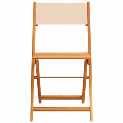 VidaXL 3214619 chaise d'extérieur Terrace Siège rembourré Bois d'acacia, Polyester Beige - Vue supplémentaire 5