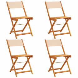 VidaXL 3214620, Terrace, Siège rembourré, Bois d'acacia, Polyester, Beige, 110 kg, 410 mm