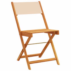 VidaXL 3214620 chaise d'extérieur Terrace Siège rembourré Bois d'acacia, Polyester Beige