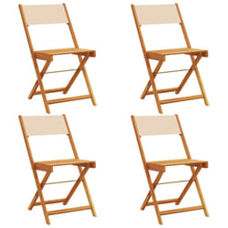 VidaXL 3214621 chaise d'extérieur Terrace Siège rembourré Bois d'acacia, Polyester Beige