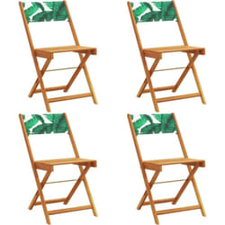 VidaXL 3214622 chaise d'extérieur Terrace Siège rembourré Bois d'acacia, Polyester Vert