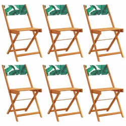 VidaXL 3214623, Terrace, Siège rembourré, Bois d'acacia, Polyester, Vert, 110 kg, 410 mm