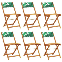 VidaXL 3214623 chaise d'extérieur Terrace Siège rembourré Bois d'acacia, Polyester Vert