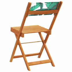 VidaXL 3214623 chaise d'extérieur Terrace Siège rembourré Bois d'acacia, Polyester Vert - Vue supplémentaire 6