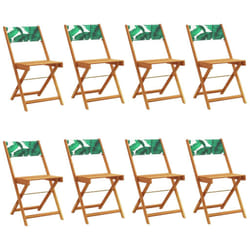 VidaXL 3214624 chaise d'extérieur Terrace Siège rembourré Bois d'acacia, Polyester Vert